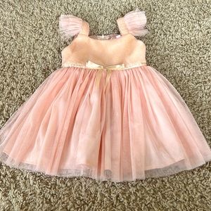 Popatu dress - size 12 months - peach with sequins